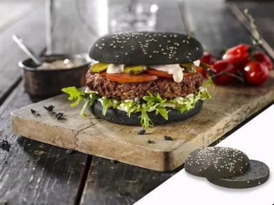 фотография продукта Булочка для Гамбургера черная с кунжутом