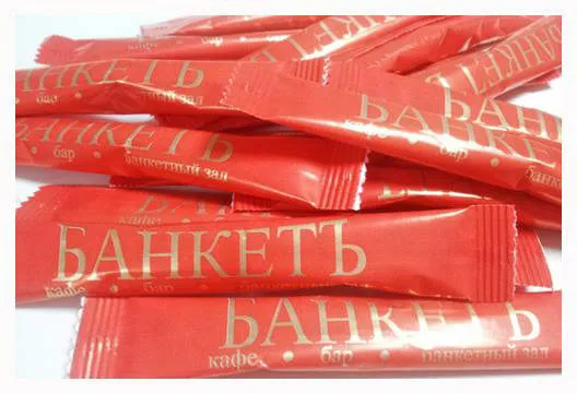 сахар в стиках по 5 г с логотипом  в Москве